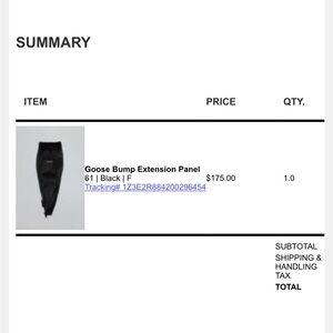 Goose Bump Black Extension Panel